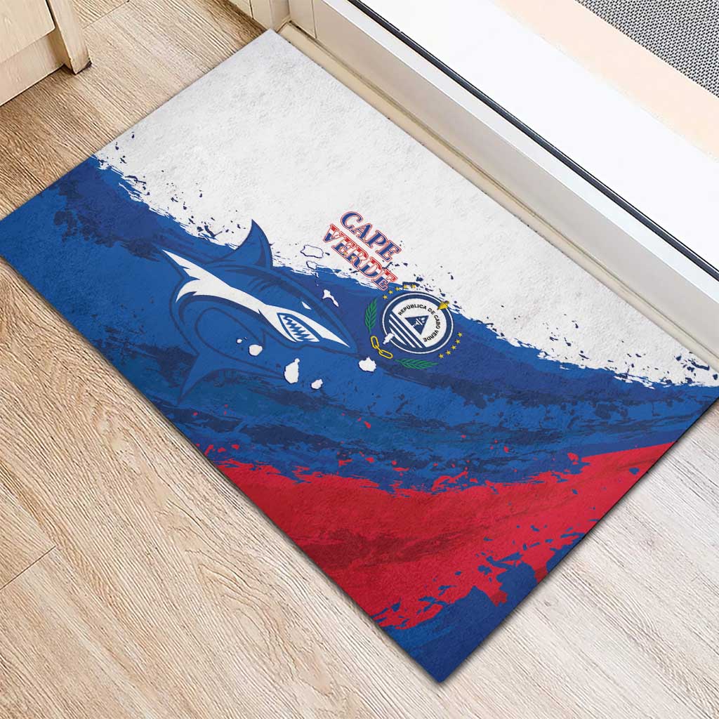 Cape Verde Football Rubber Doormat Tubaroes Azuis Glory World Cup - African Pride