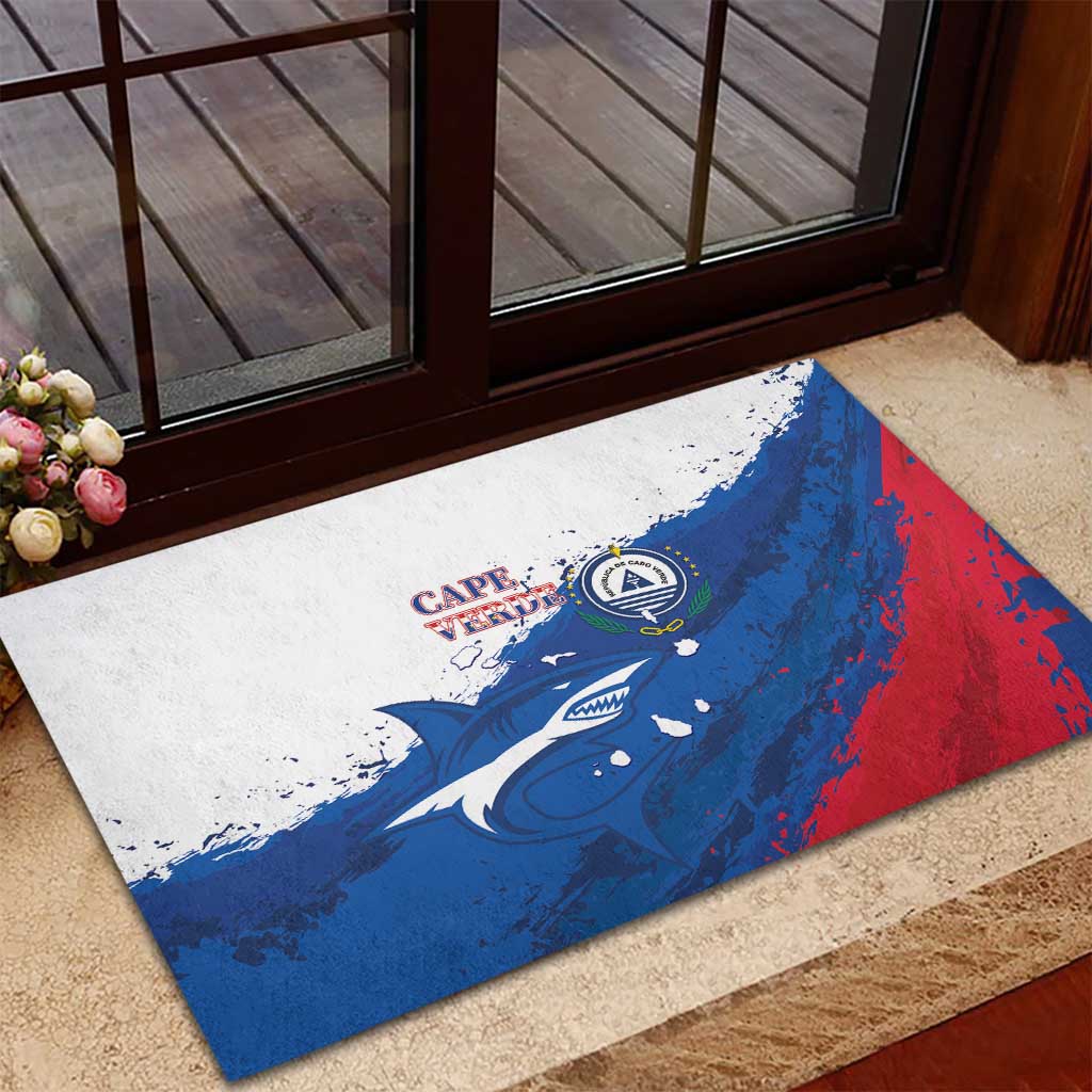 Cape Verde Football Rubber Doormat Tubaroes Azuis Glory World Cup - African Pride