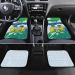 Personalised Afro Sierra Leone Car Mats Chimp With Drum - Happy Independence Day