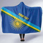 Afro Basketball Custom Rwanda Hooded Blanket Go Champions Imigongo Folk Pattern - African Pride