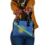 Afro Basketball Custom Rwanda Shoulder Handbag Go Champions Imigongo Folk Pattern - African Pride