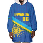 Afro Basketball Custom Rwanda Wearable Blanket Hoodie Go Champions Imigongo Folk Pattern - African Pride