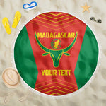 Afro Basketball Custom Madagascar Beach Blanket Come On Angel Manzano - African Pride