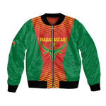 Afro Basketball Custom Madagascar Bomber Jacket Come On Angel Manzano - African Pride
