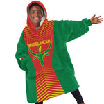 Afro Basketball Custom Madagascar Kid Wearable Blanket Hoodie Come On Angel Manzano - African Pride