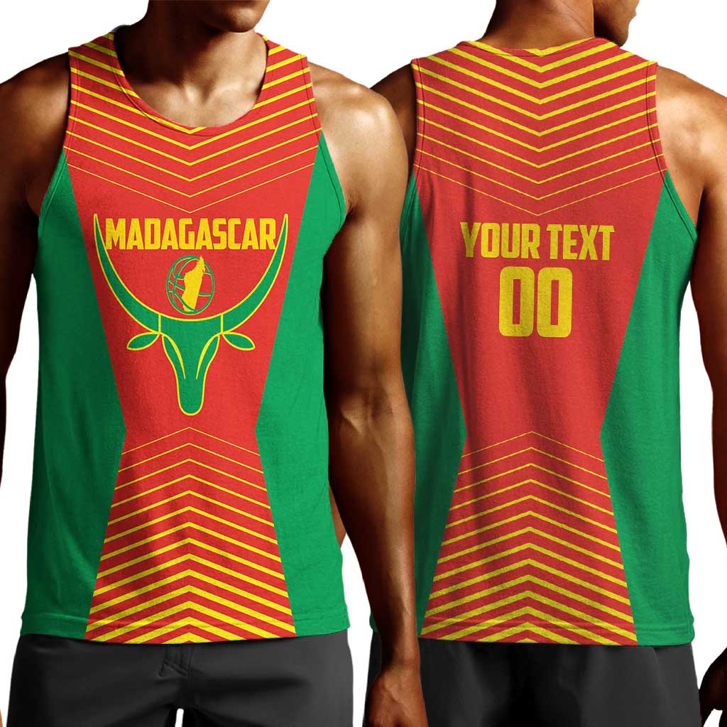 Afro Basketball Custom Madagascar Men Tank Top Come On Angel Manzano - African Pride