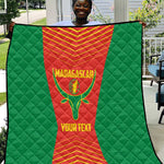 Afro Basketball Custom Madagascar Quilt Come On Angel Manzano - African Pride