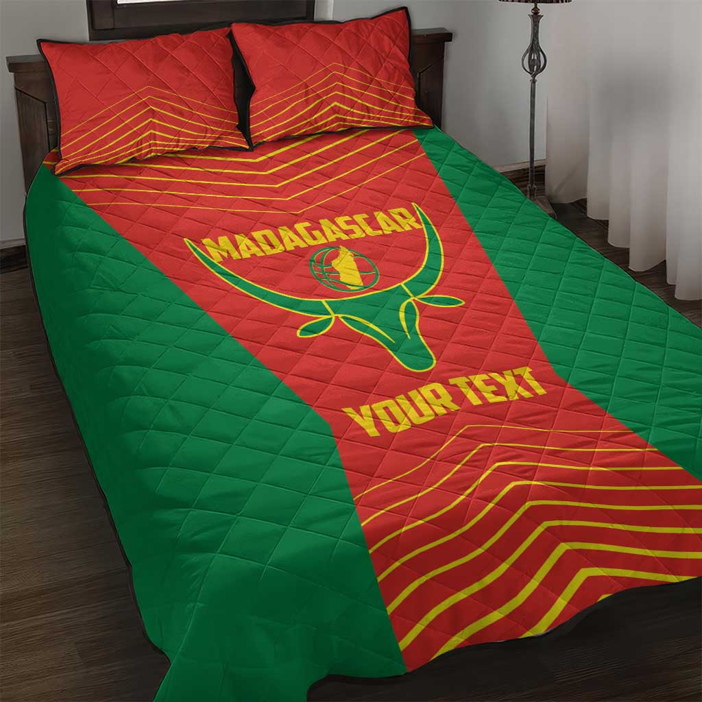 Afro Basketball Custom Madagascar Quilt Bed Set Come On Angel Manzano - African Pride