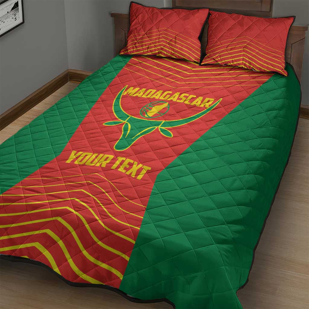 Afro Basketball Custom Madagascar Quilt Bed Set Come On Angel Manzano - African Pride