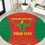Afro Basketball Custom Madagascar Round Carpet Come On Angel Manzano - African Pride