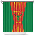 Afro Basketball Custom Madagascar Shower Curtain Come On Angel Manzano - African Pride