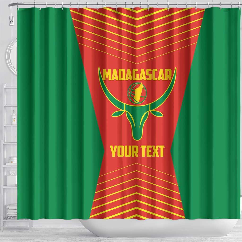 Afro Basketball Custom Madagascar Shower Curtain Come On Angel Manzano - African Pride