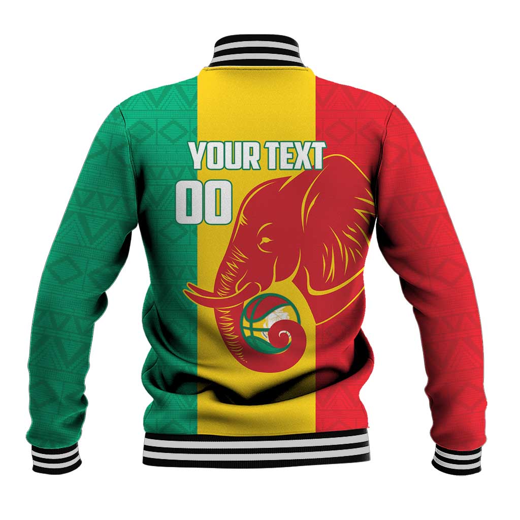 Afro Basketball Custom Guinea Baseball Jacket Syli Nationale African Pattern - African Pride