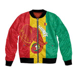 Afro Basketball Custom Guinea Bomber Jacket Syli Nationale African Pattern - African Pride