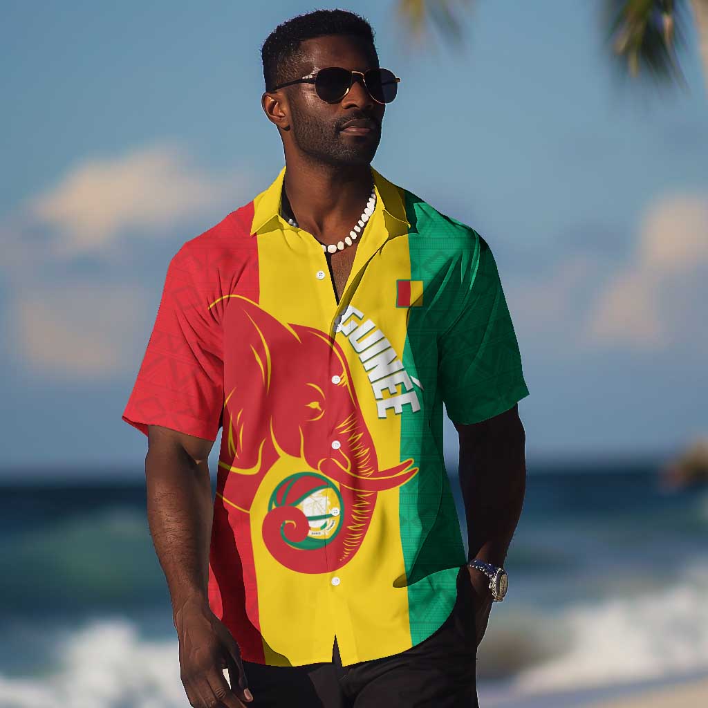 Afro Basketball Custom Guinea Hawaiian Shirt Syli Nationale African Pattern - African Pride