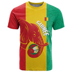Afro Basketball Custom Guinea T shirt Syli Nationale African Pattern - African Pride