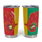 Afro Basketball Custom Guinea Tumbler Cup Syli Nationale African Pattern - African Pride