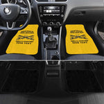 Personalized Afro Buffalo Soldiers Car Mats BSMC United States Army Yellow