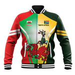 Custom South Africa And Wales Rugby Baseball Jacket Springboks Welsh Mascots Dynamic Version LT14