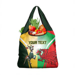 Custom South Africa And Wales Rugby Grocery Bag Springboks Welsh Mascots Dynamic Version