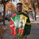 Custom South Africa And Wales Rugby Sweatshirt Springboks Welsh Mascots Dynamic Version