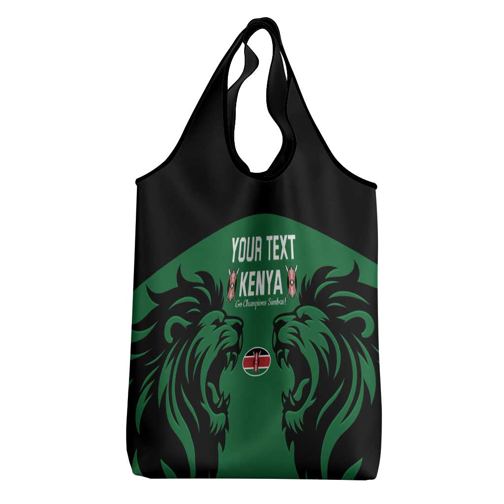 Custom Kenya Rugby Grocery Bag 2024 Go Champions Simbas - Green