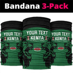 Custom Kenya Rugby Neck Gaiter 2024 Go Champions Simbas - Green LT14
