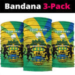 Presonalised Gabon Neck Gaiter Coat Of Arms Flag Gradient Style LT14