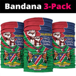 Namibia Independence Day Neck Gaiter Coat Of Arms Curve Style LT14