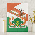 Afro Niger Canvas Wall Art Dama Gazelle African Pattern - Republic Day