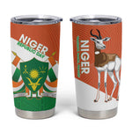 Afro Niger Tumbler Cup Dama Gazelle African Pattern - Republic Day