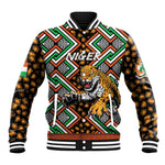 Personalized Afro Niger Baseball Jacket Leopard Ankara African Pattern