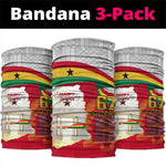 Ghana Independence Day Neck Gaiter Gana Map Happy 67 Years Anniversary LT14