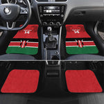 Custom Kenya Football Car Mats Go Harambee Stars African Pattern