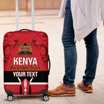 Custom Kenya Football Luggage Cover Go Harambee Stars African Pattern