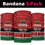 Custom Kenya Football Neck Gaiter Go Harambee Stars African Pattern LT14