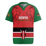 Custom Kenya Football Rugby Jersey Go Harambee Stars African Pattern