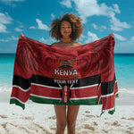 Custom Kenya Football Sarong Go Harambee Stars African Pattern