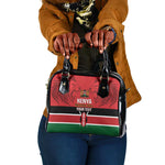 Custom Kenya Football Shoulder Handbag Go Harambee Stars African Pattern