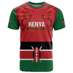 Custom Kenya Football T shirt Go Harambee Stars African Pattern