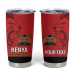 Custom Kenya Football Tumbler Cup Go Harambee Stars African Pattern