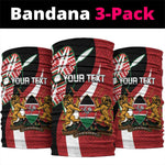 Custom Kenya Football Neck Gaiter Maasai Shield Coat Of Arms Style LT14