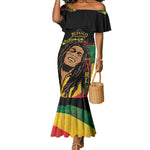 Afro Legend Bob Buffalo Soldier Mermaid Dress American Heroes Reggae Style