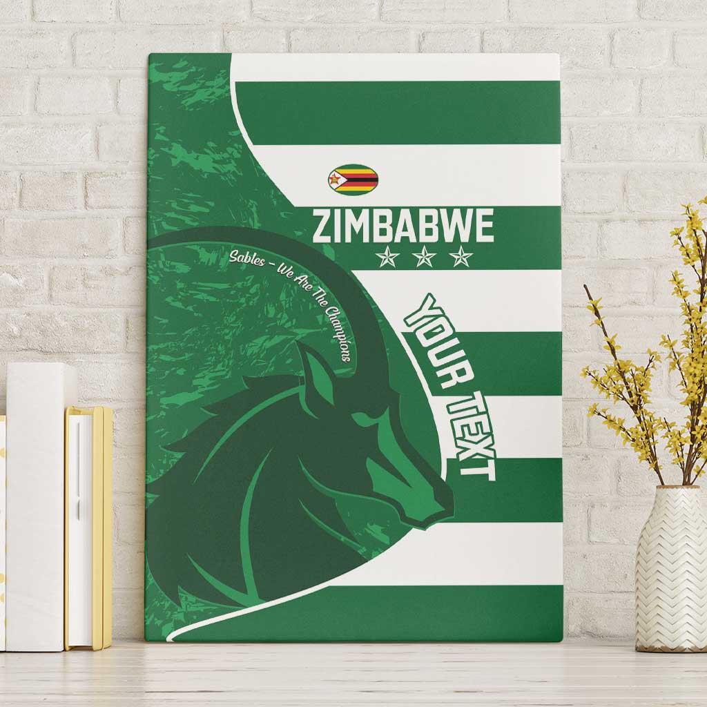 Zimbabwe Rugby Custom Canvas Wall Art Sables 3rd Champions Proud - African Pride