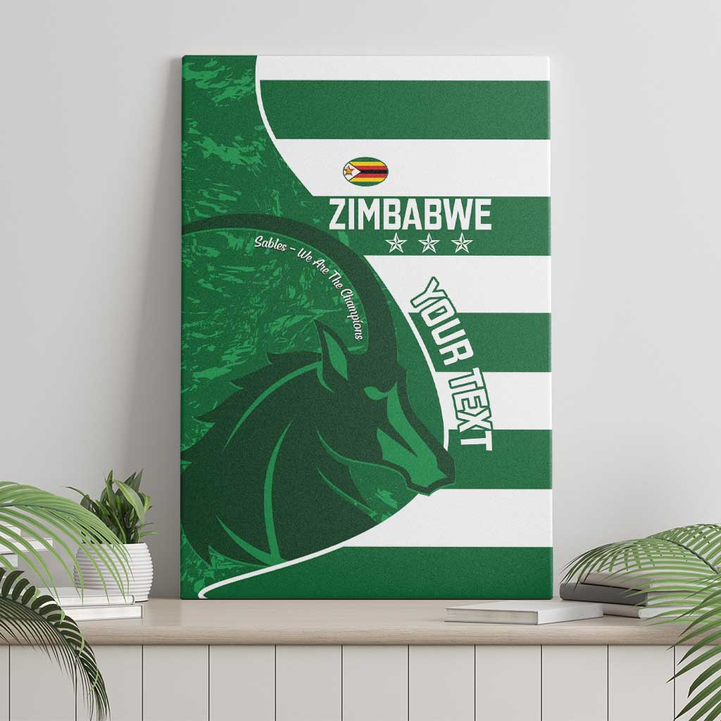 Zimbabwe Rugby Custom Canvas Wall Art Sables 3rd Champions Proud - African Pride