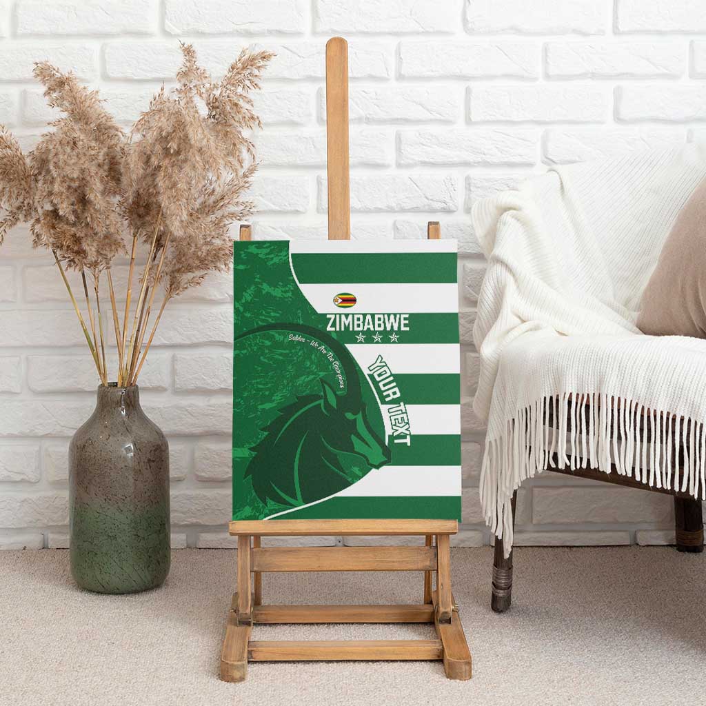 Zimbabwe Rugby Custom Canvas Wall Art Sables 3rd Champions Proud - African Pride