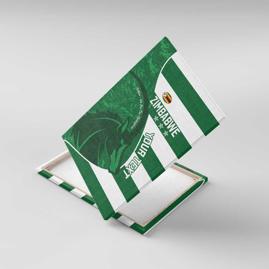 Zimbabwe Rugby Custom Canvas Wall Art Sables 3rd Champions Proud - African Pride