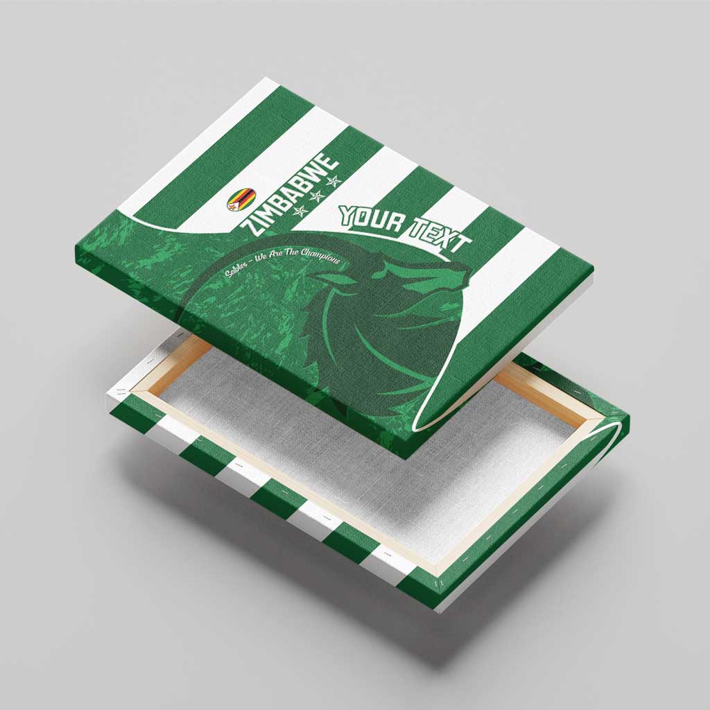 Zimbabwe Rugby Custom Canvas Wall Art Sables 3rd Champions Proud - African Pride