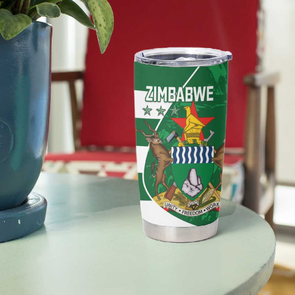 Zimbabwe Rugby Custom Tumbler Cup Sables 3rd Champions Proud - African Pride