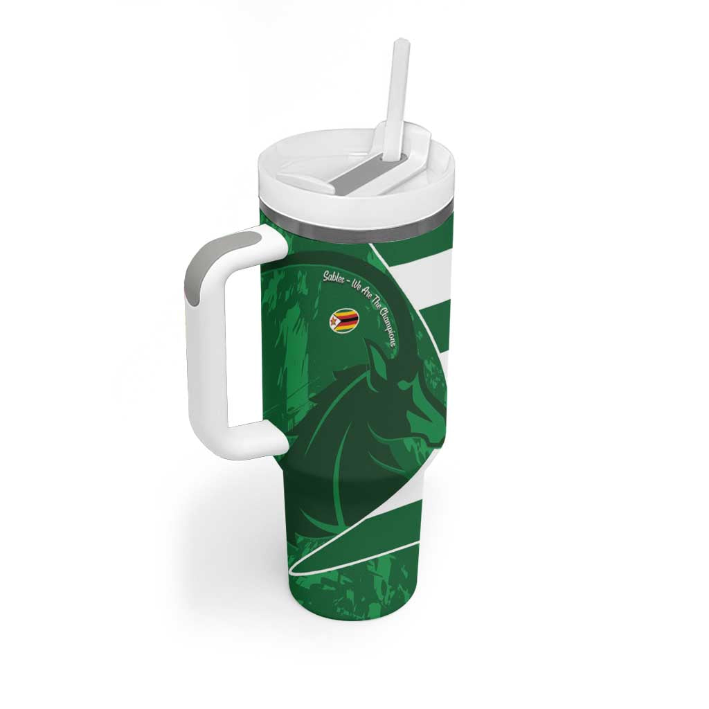 Zimbabwe Rugby Custom Tumbler With Handle Sables 3rd Champions Proud - African Pride